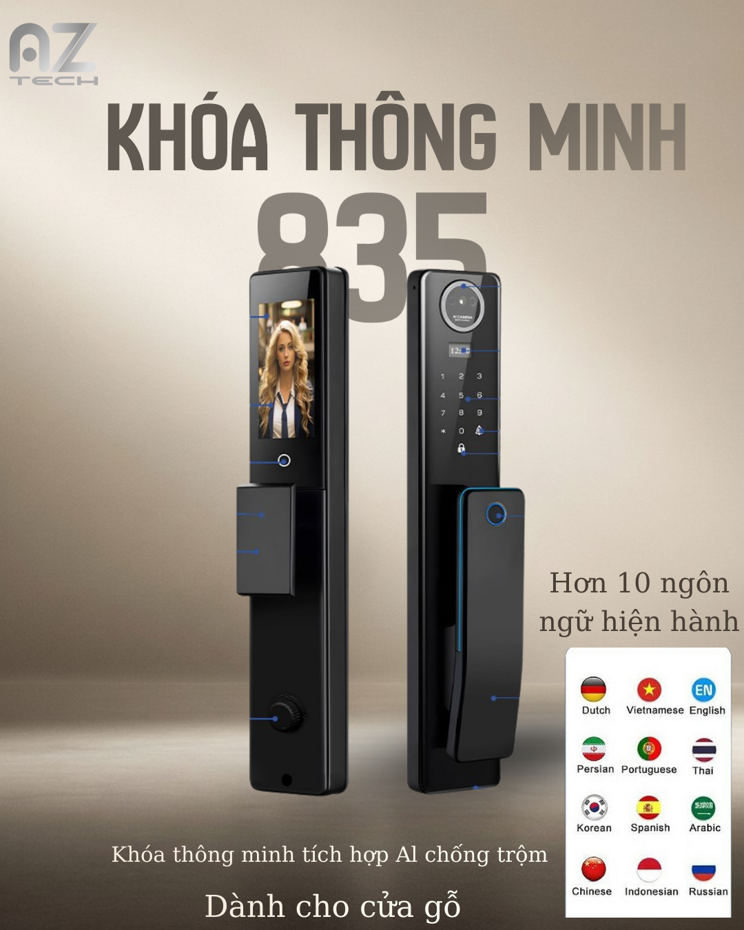 Khóa thông minh Smart Lock Model 835 - Ảnh 2
