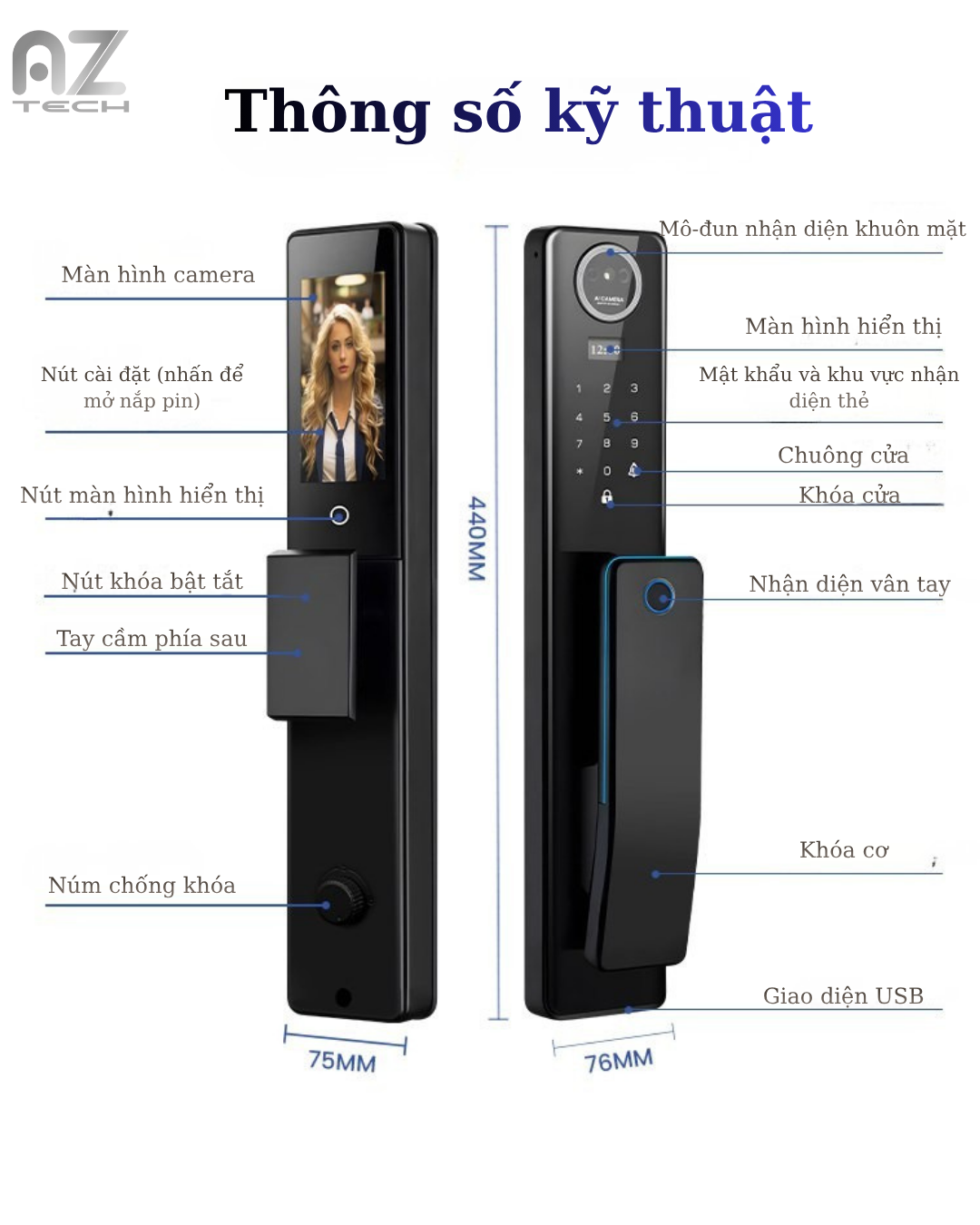 Khóa thông minh Smart Lock Model 835 - Ảnh 5