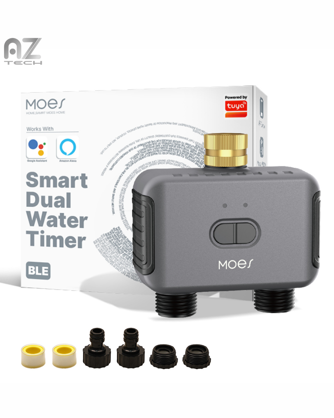 Bộ hẹn giờ tưới nước thông minh 2 vòi MOES - Ảnh 2