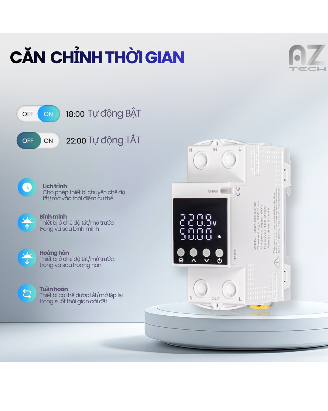 CB Tổng Thông minh MOES (Aptomat 80A) - Ảnh 5